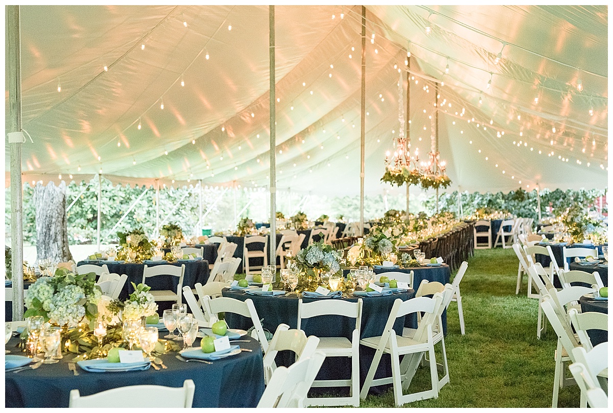 Rustic shop tent wedding