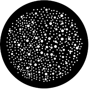 Gobo  - Steel - Rosco RSS 77807 - Dot Breakup (Small)