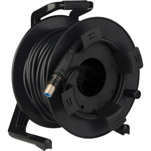 Cable Reel - Tactical Fiber Optic Cable - OM3 - OpticalCON Connectors (500' L)