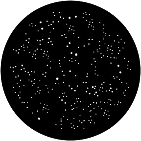 Gobo - Steel - Rosco RSS 71054 - Starry Sky