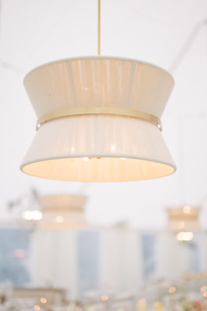 Chandelier - Woven - "Cecilia" - Ivory - 8 Light - Image 4