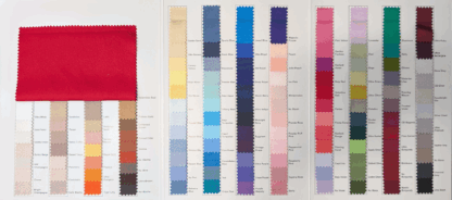 1. Mystique Satin Fabric Swatches