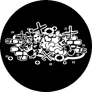 Gobo  - Steel - Rosco RSS 78605 - Abstract Graffiti