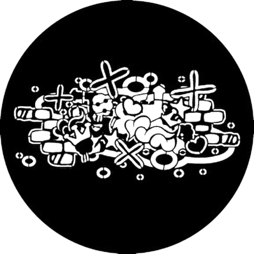 Gobo  - Steel - Rosco RSS 78605 - Abstract Graffiti