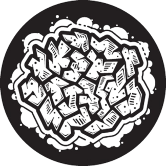 Gobo  - Steel - Rosco RSS 81248 - Abstract Graffiti 4